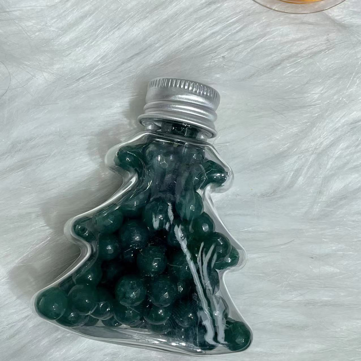 Mixed crystal beads Christmas tree bottle